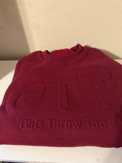 Embossed Crewneck w/ Pockets