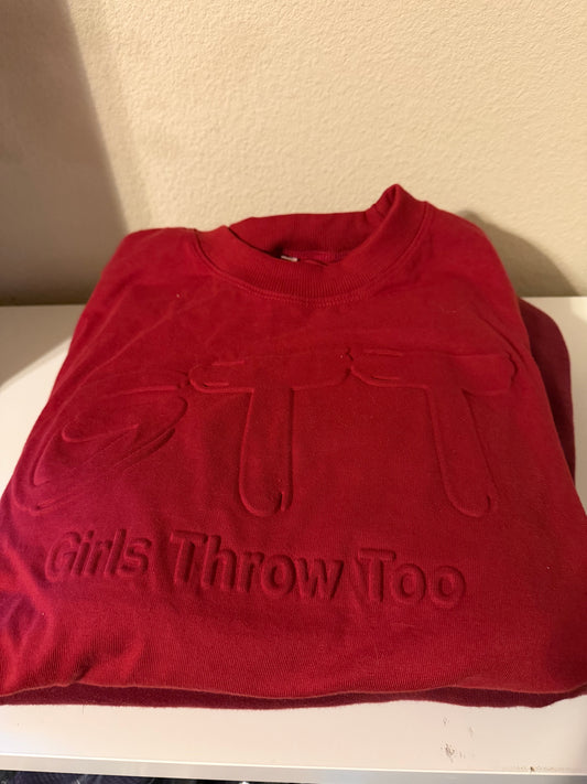 Embossed Crewneck w/ Pockets